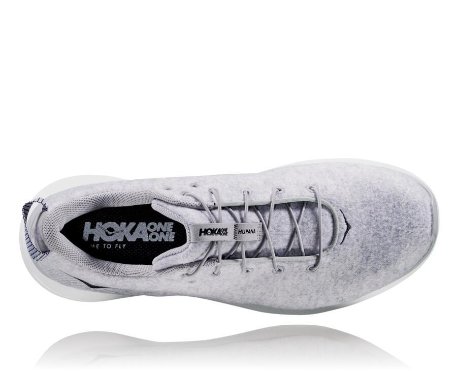 Tenis Hoka One One Hombre Grises - Hupana Flow Wool - REBT42075